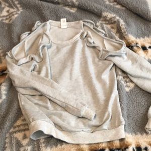 Cold shoulder sweatshirt
